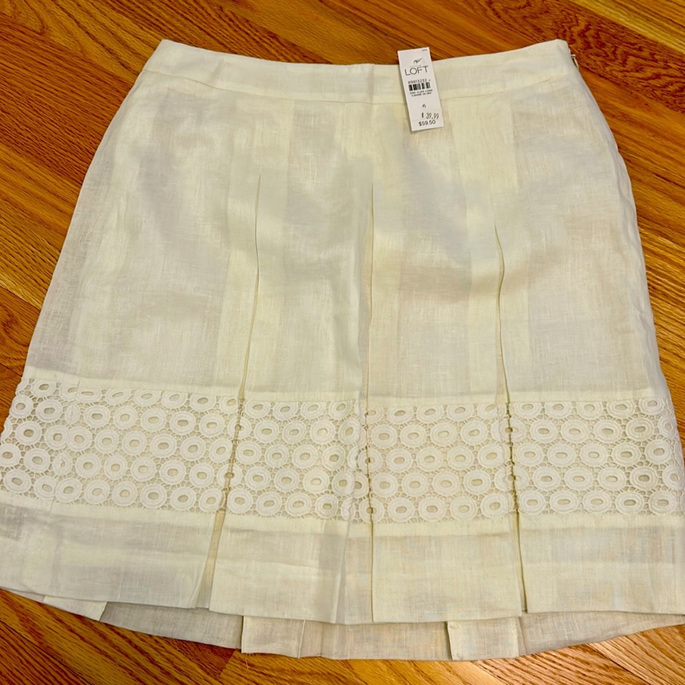 Delicate skirt with subtle pleating